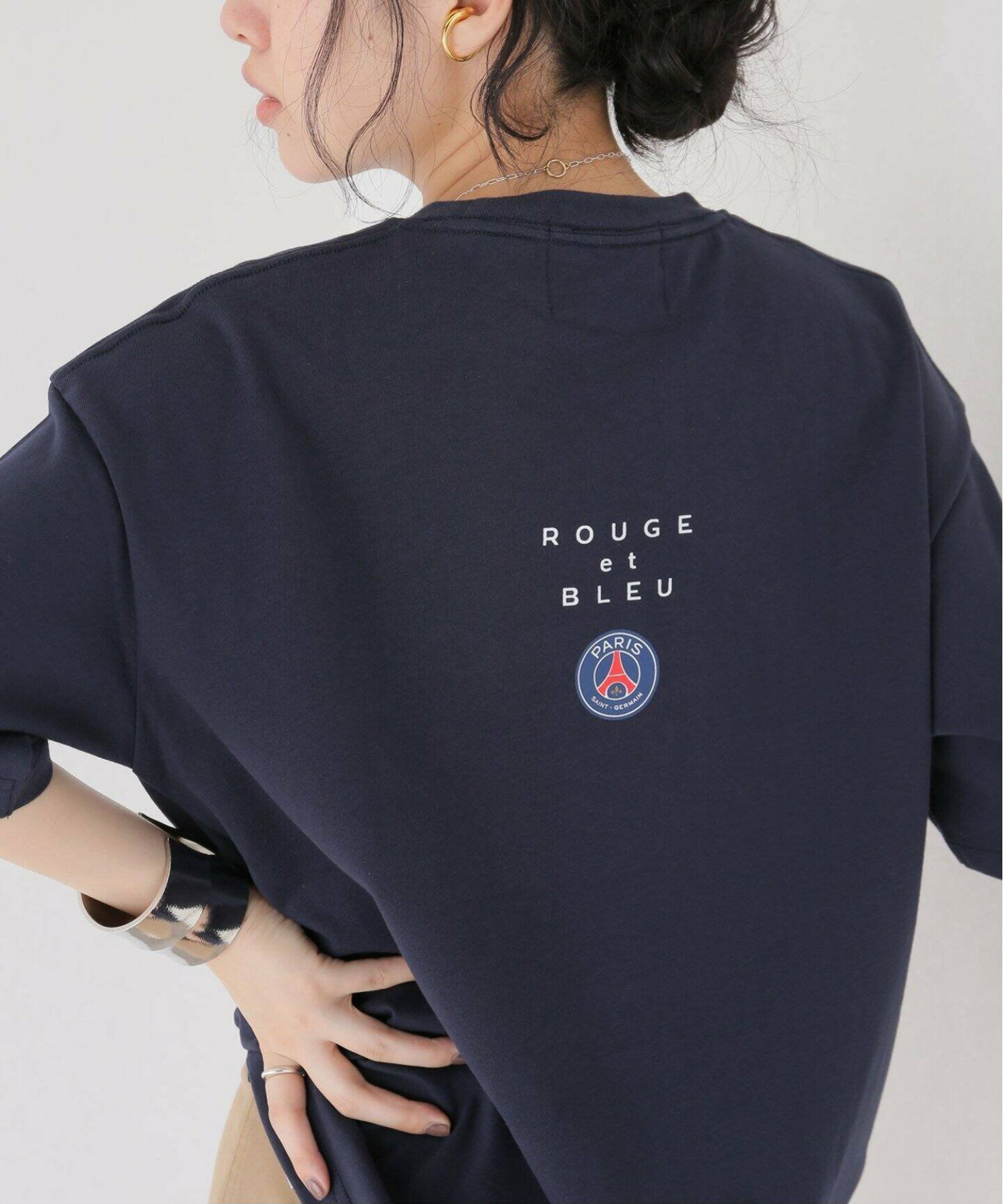 【Paris Saint-Germain】ROUGE ET BLEU プリント Tシャツ